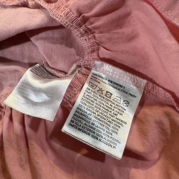 H&M Toddler Girl 5T/6 Mauve Ruffle Shirt 100% Cotton - Picture 3 of 5